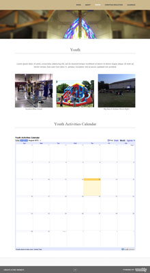 Redeemer Lutheran site screenshot